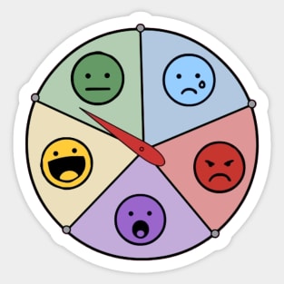 Wheel of emotions Sticker